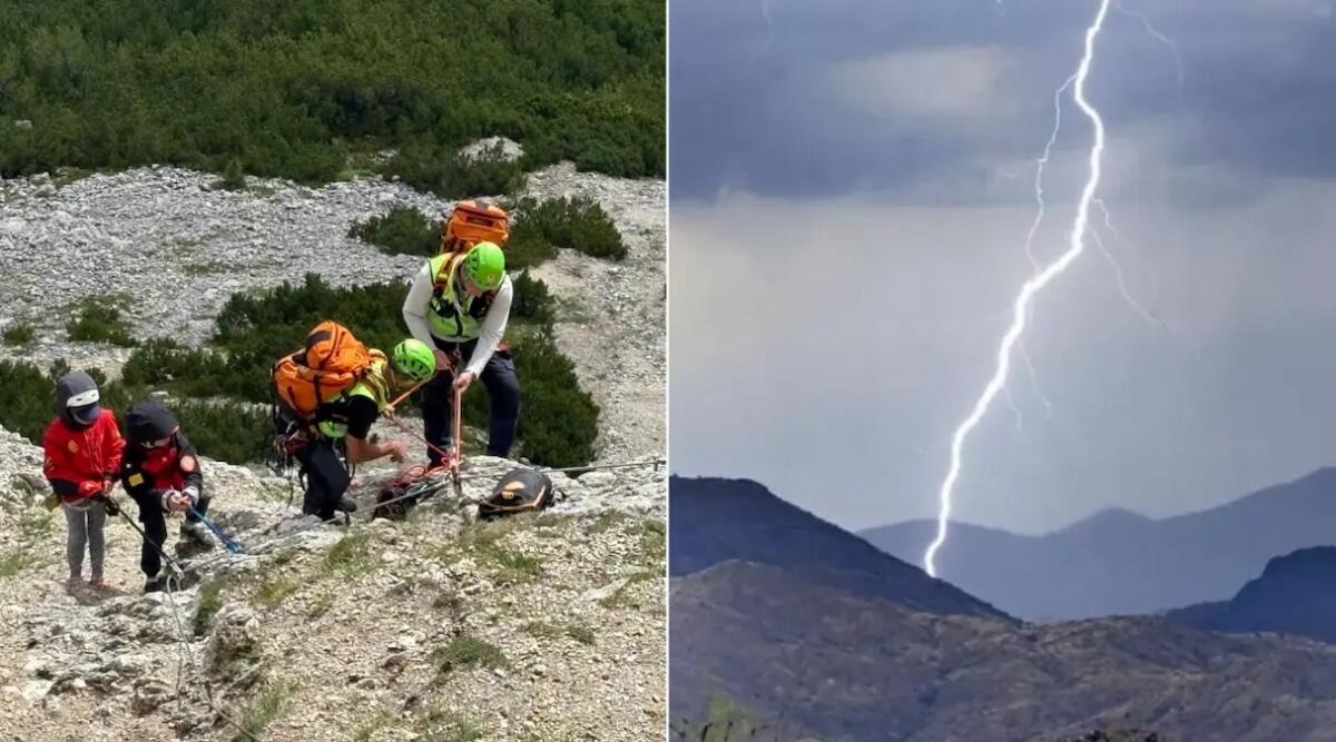 Maltempo in alta montagna: 30enne colpita da fulmine, famiglia di cinque bloccata in ferrata - 
