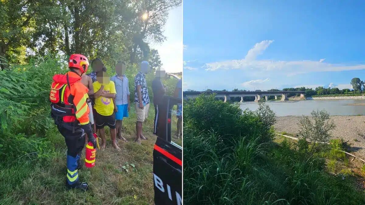 Piena improvvisa del Piave, salvati 7 ragazzi su un isolotto da due elicotteri dei soccorsi | VIDEO - 