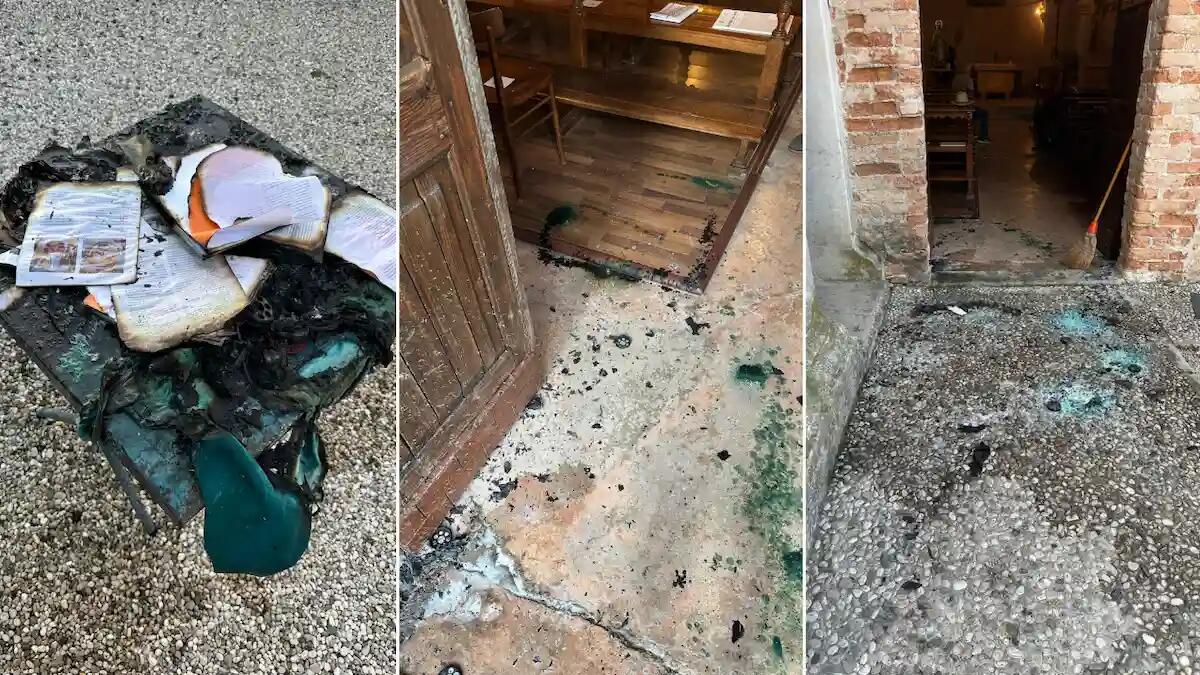Fuoco appiccato in chiesa: passanti notano il fumo e accorrono, caccia al piromane - 