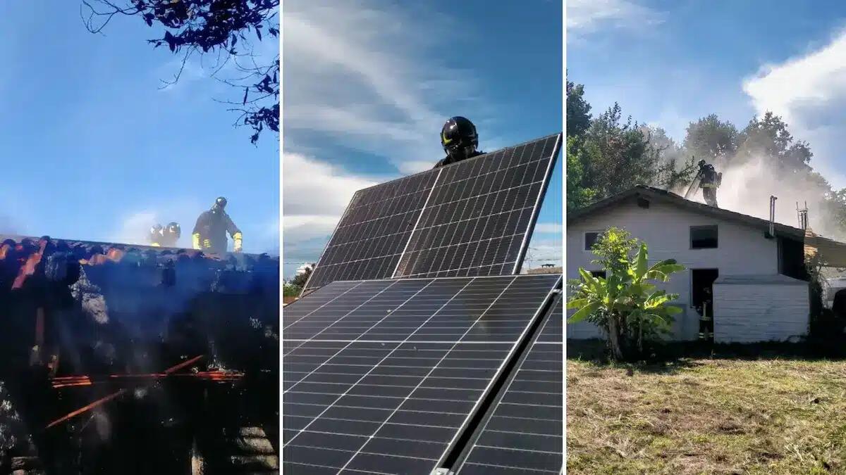 Paura a Sesto al Reghena: fiamme sul tetto di una casa con impianto fotovoltaico -