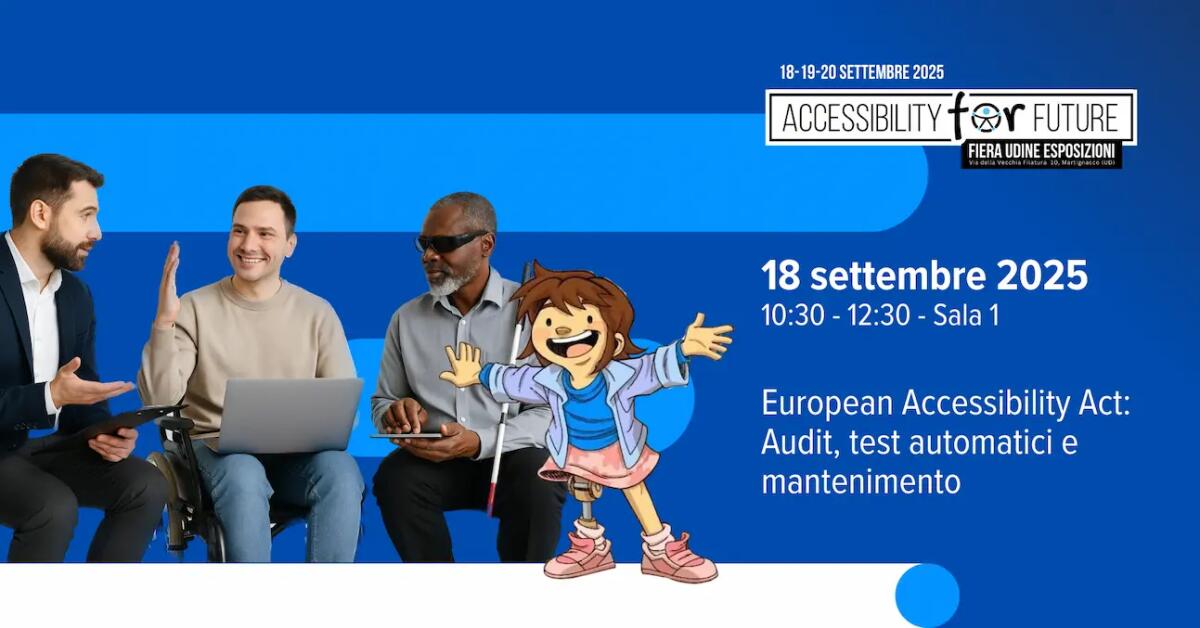 UsableNet porta a Udine tre seminari sull’accessibilità digitale e l’EAA -