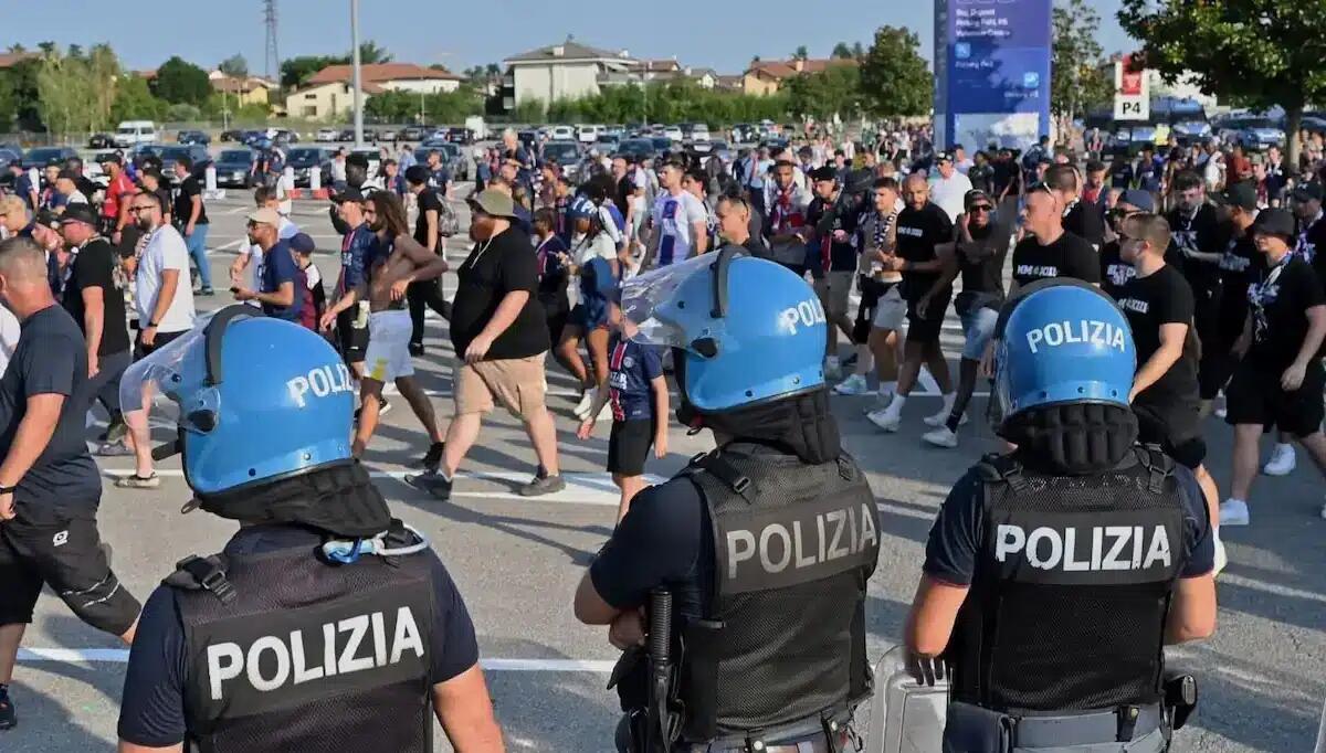 Finale di Supercoppa a Udine: 5 Daspo a tifosi parigini, sequestrate 500 bottiglie di birra - 