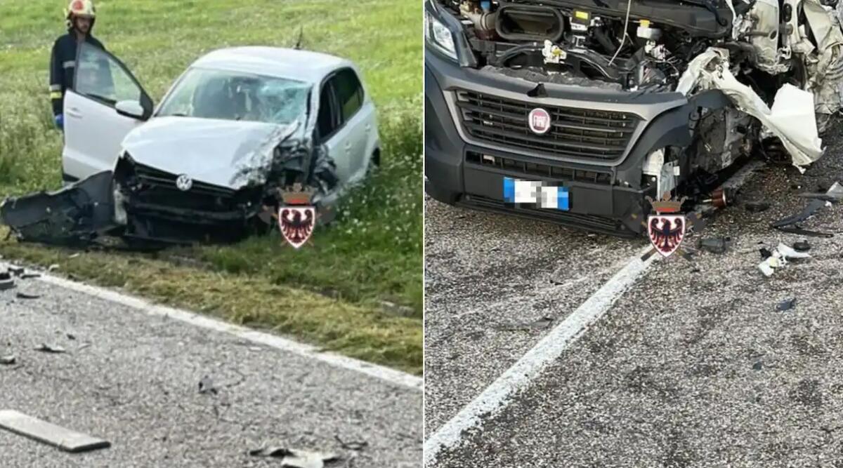 Tremendo frontale tra auto e furgone: cinque feriti, Gardesana chiusa, traffico paralizzato - 