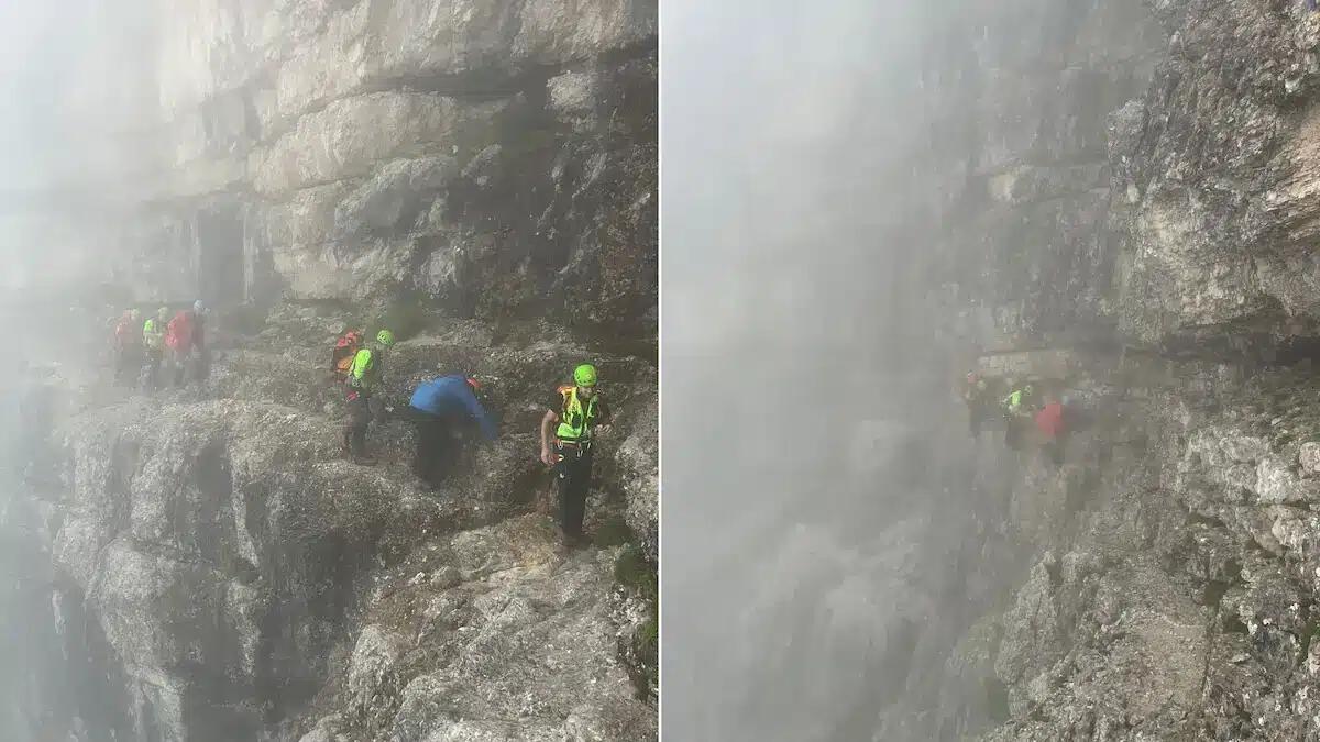 Due escursionisti bloccati in discesa sul Monte Pelmo, sfiniti dalla stanchezza: soccorsi | FOTO -