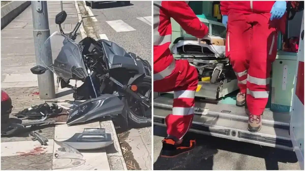 Perde il controllo dello scooter all'alba e si schianta sull'asfalto: 26enne in prognosi riservata - 