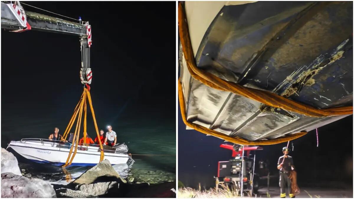 Natante imbarca acqua, attimi di paura per comandante e passeggeri: le immagini del recupero - 