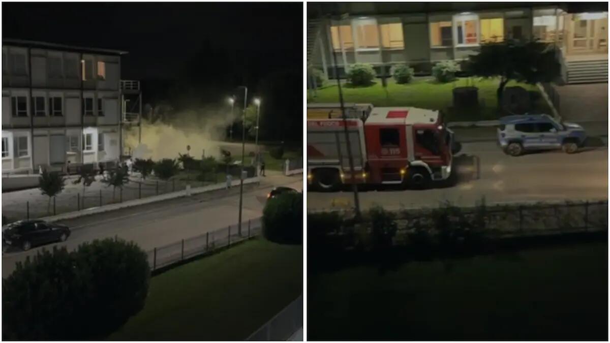 Caos e violenza tra giovani a Udine: estintori svuotati, vigili del fuoco e polizia sul posto | VIDEO - FOTO - 