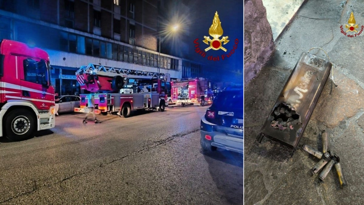 Fiamme dal monopattino elettrico: principio di incendio e nube di fumo in un negozio di telefonia - 