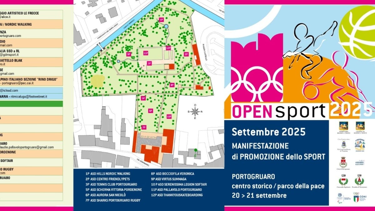 Portogruaro, weekend di sport e cultura con Open Sport 2025 - 