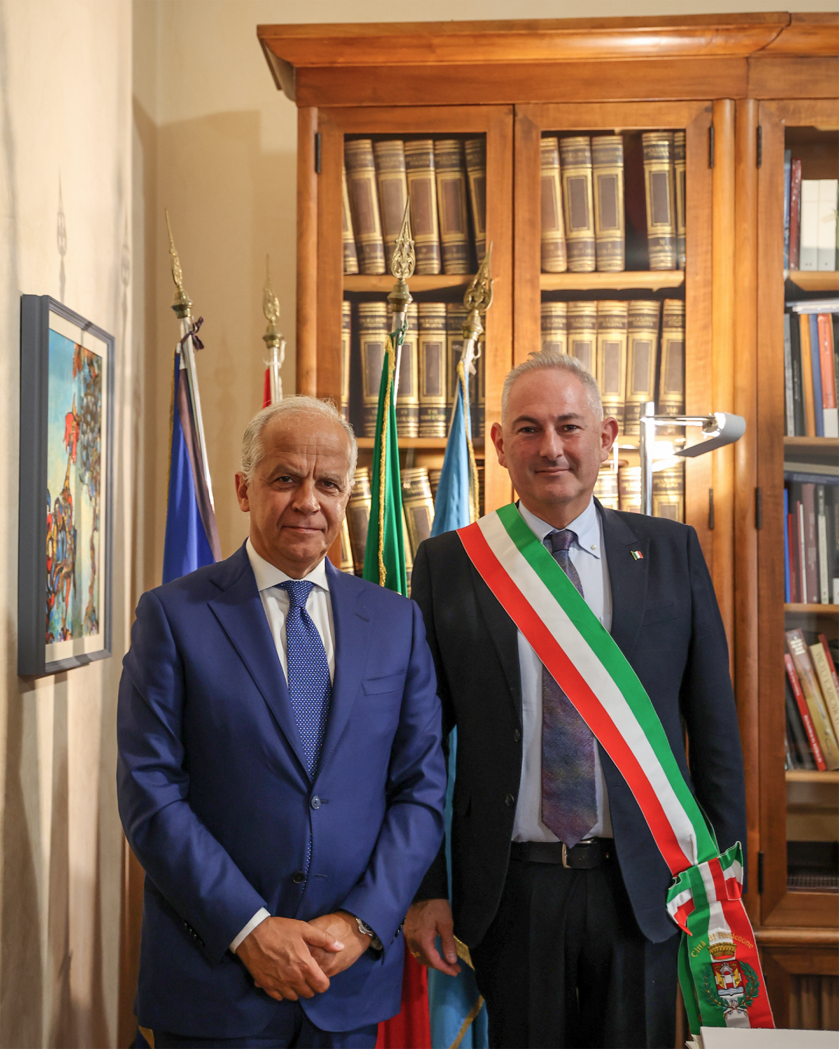 Pordenone, il sindaco Basso accoglie Piantedosi e Ciriani  - 