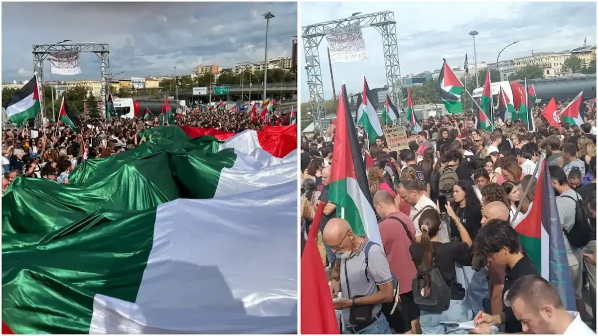 Sciopero pro Palestina in FVG, migliaia di persone in corteo: “Fermiamo l’orrore a Gaza”
