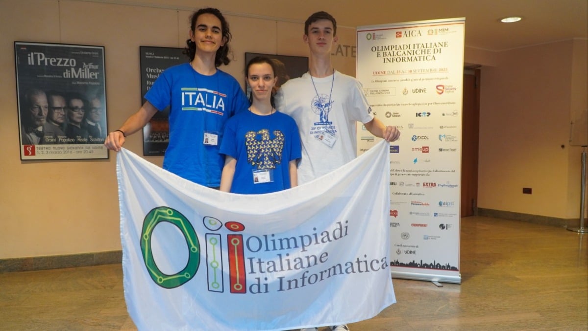 Prime Olimpiadi di Informatica a Udine: il Friuli Venezia Giulia brilla grazie a Diego, Yuri e Miriam - 