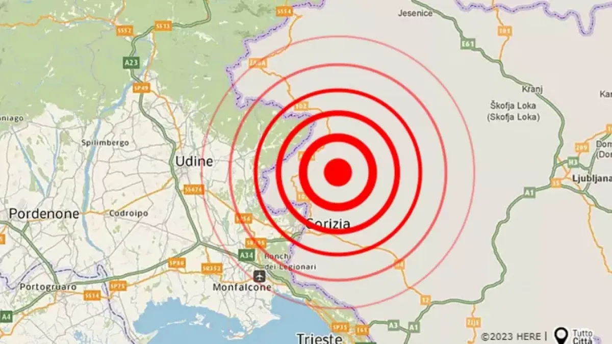 Scossa di terremoto al confine tra Italia e Slovenia, avvertita in Friuli Venezia Giulia - 