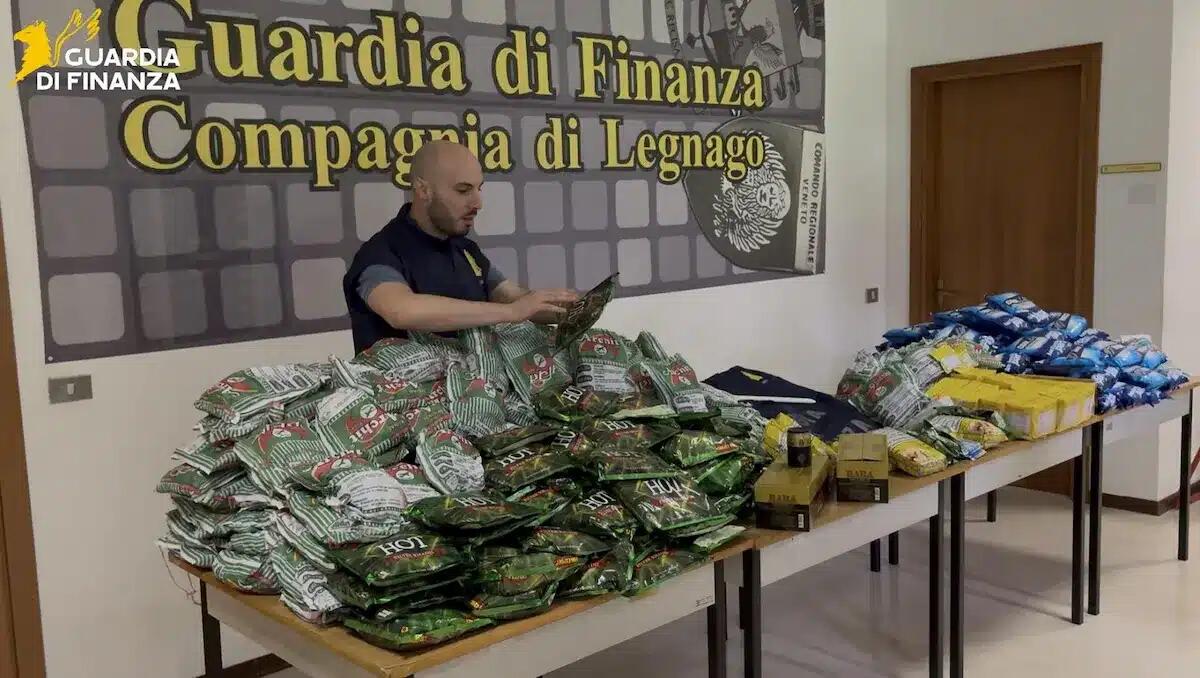 Sequestrati oltre 85kg di tabacco di contrabbando nel Veronese: denunciati due pakistani - 