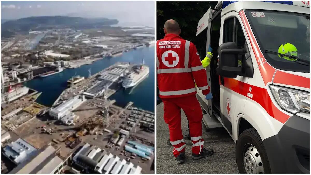 Incidente alla Fincantieri, ferito giovane operaio: ambulanze ed elicottero sul posto -