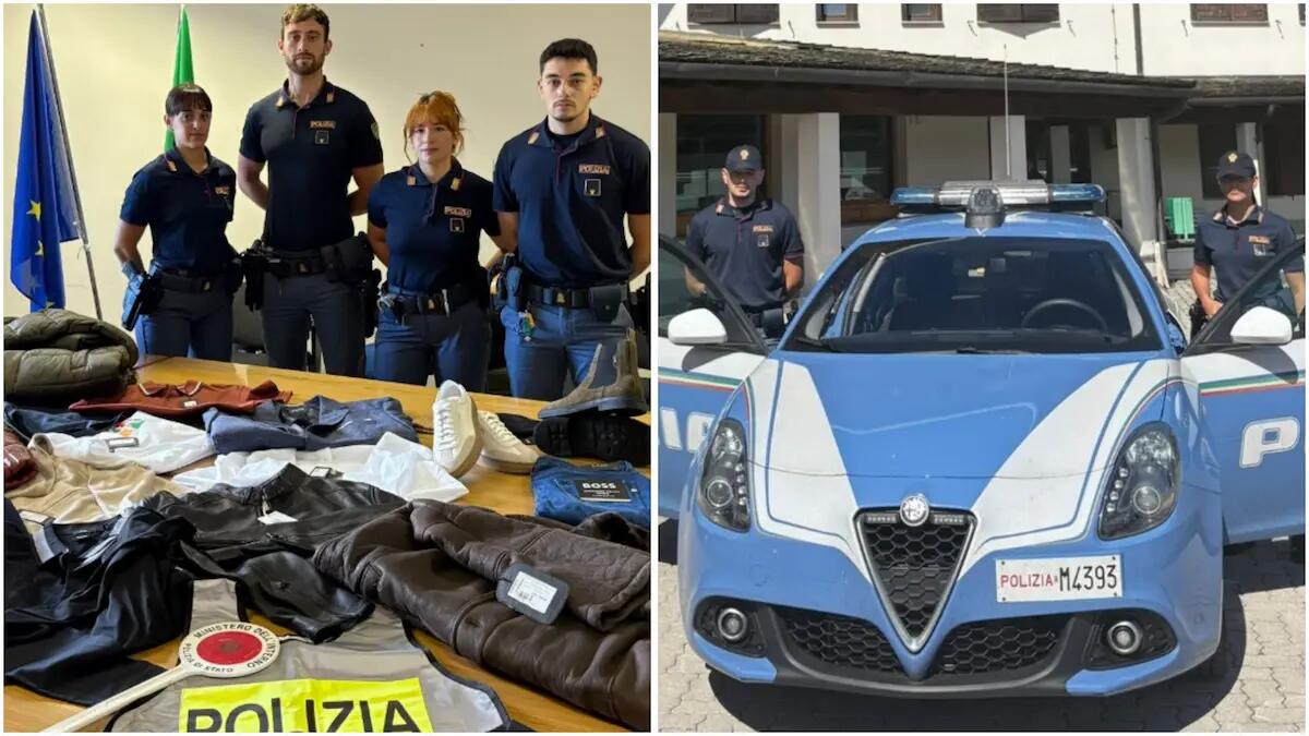 Ricercato in Europa per violenza sessuale: trovato a Tarvisio con 120 mila euro di vestiti in casa | FOTO - 