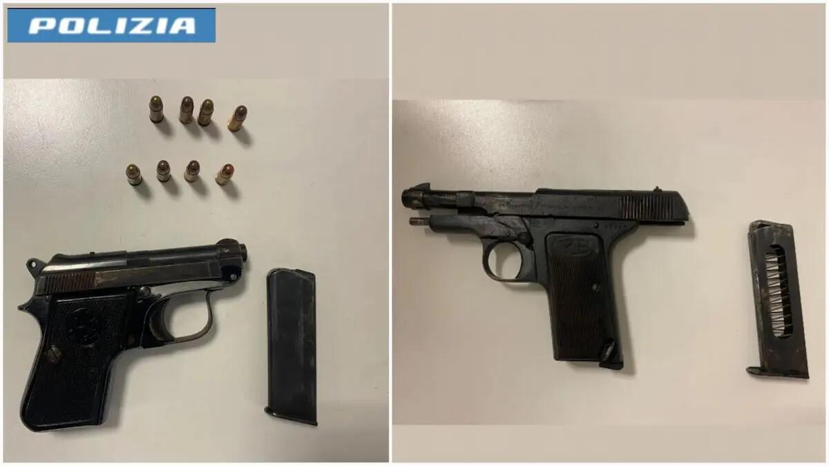 Deteneva pistole illegalmente, droga e contanti in un B&B della Bassa Friulana: arrestato -