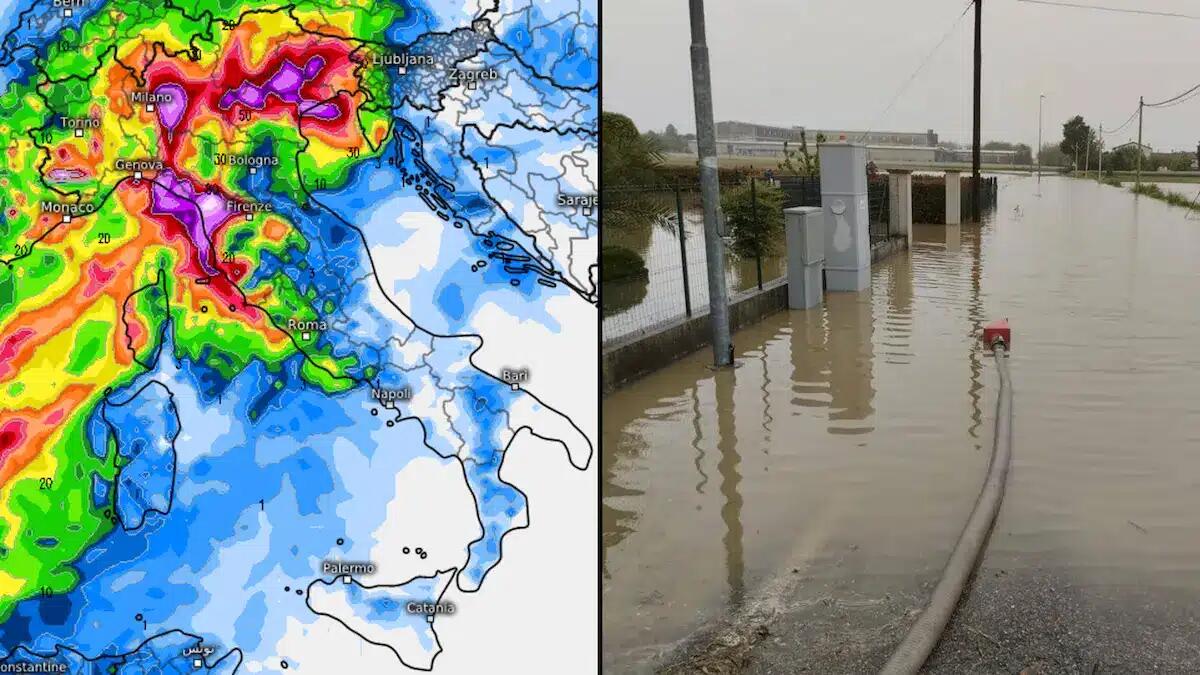 Dopo il Friuli allerta meteo anche in Veneto: «piogge abbondanti e possibili allagamenti» - La mappa delle precipitazioni