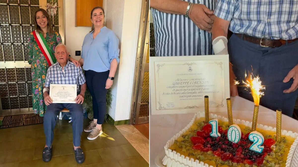 San Biagio di Callalta, Giuseppe Lorenzon spegne 102 candeline: grande festa con tutta la famiglia - 