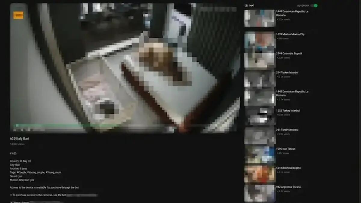 Hackerate migliaia di telecamere di case private per riprendere momenti intimi e vendere video porno - 
