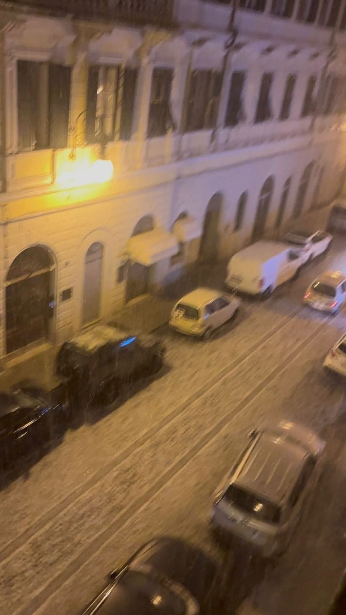 Grandine a Trieste