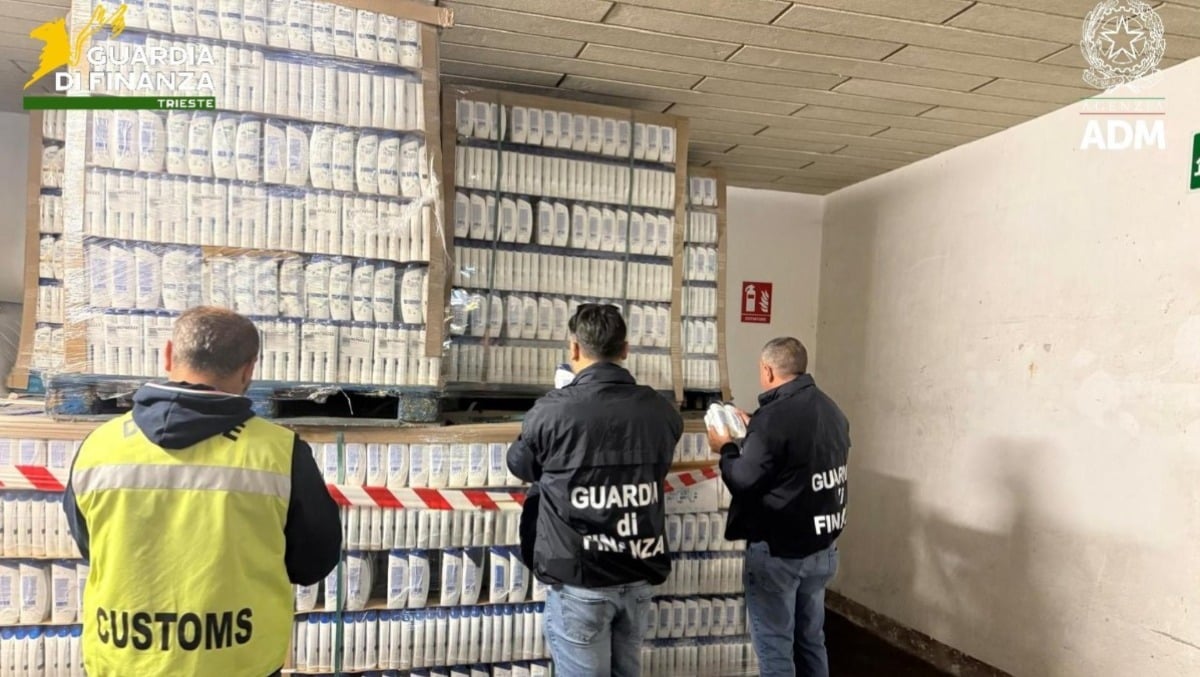 Due container di shampoo e profumatori contraffatti: sequestrati oltre 700mila prodotti al Porto di Trieste - 
