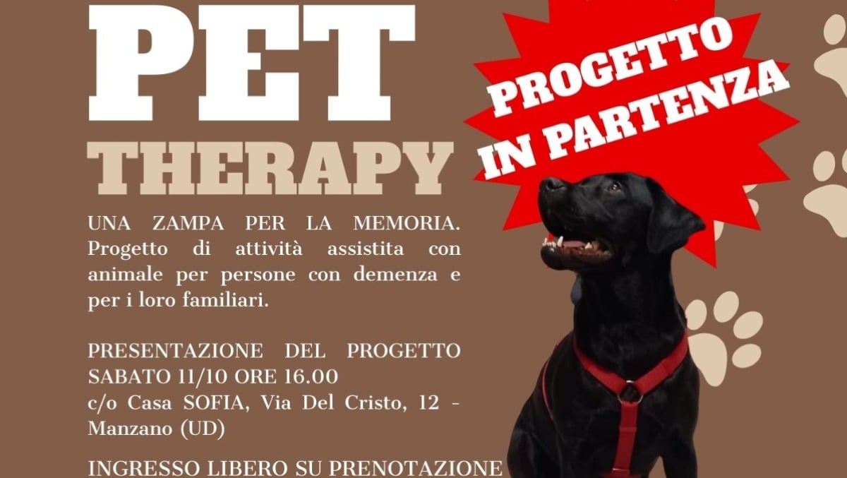 Manzano, “Una zampa per la memoria”: la Pet Therapy di Casa SOFIA per persone con demenza - 