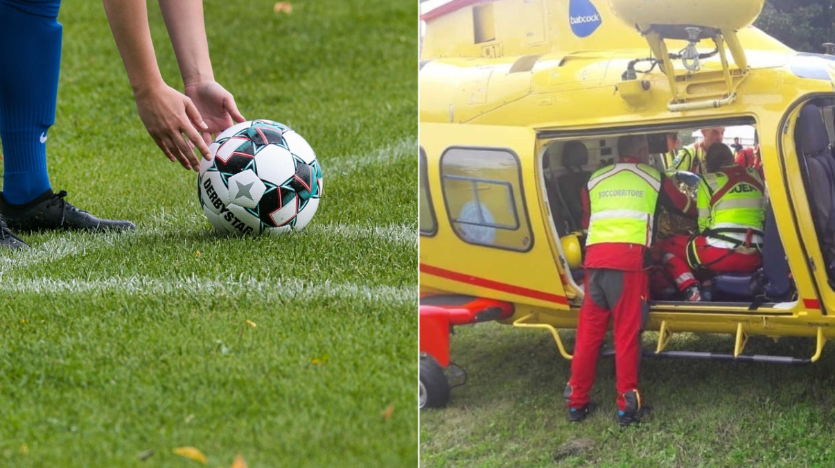 Infarto durante la partita di calcio: 25enne salvato da staff e dirigenti col defibrillatore - 