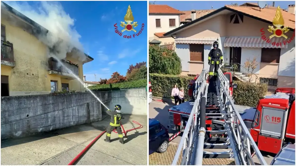 Scoppia un incendio in cucina: fumo invade scale e corridoi, due donne e un cane intrappolati | FOTO - 