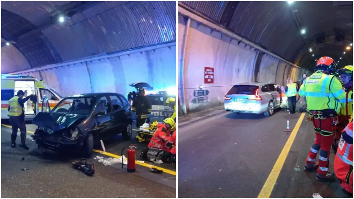 Incidente in galleria sull’A23 verso Tarvisio: due feriti, interviene l’elisoccorso | FOTO -