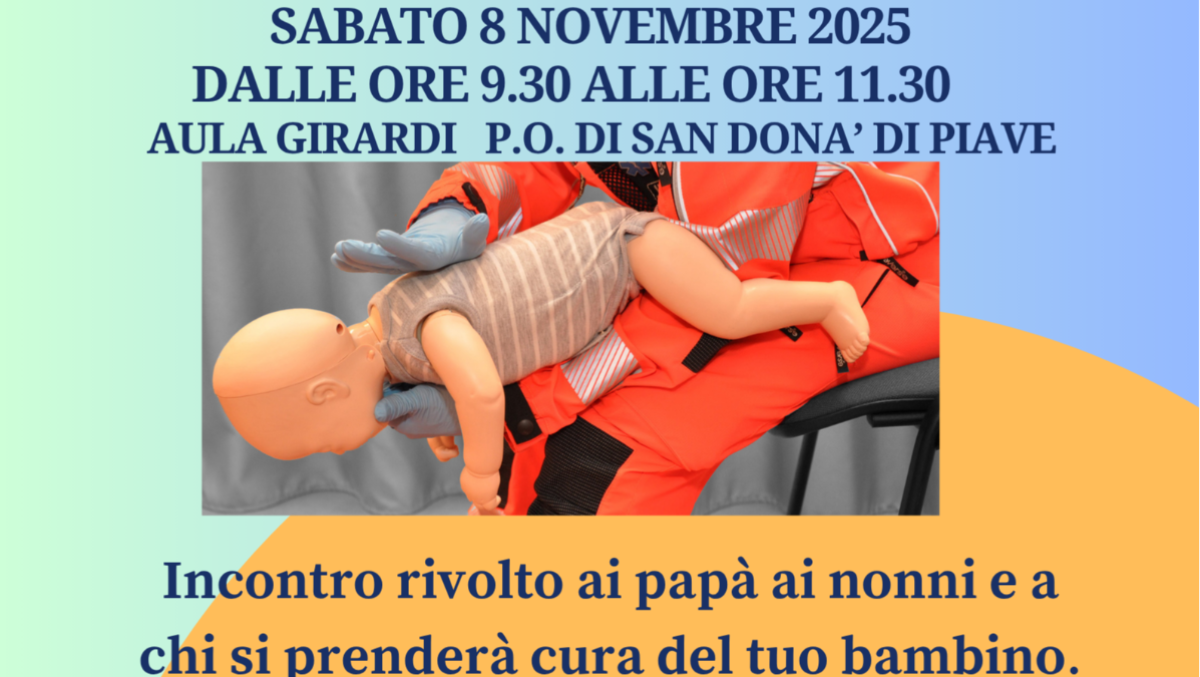Ospedale di San Donà di Piave, una lezione gratuita per salvare i bambini dal soffocamento -