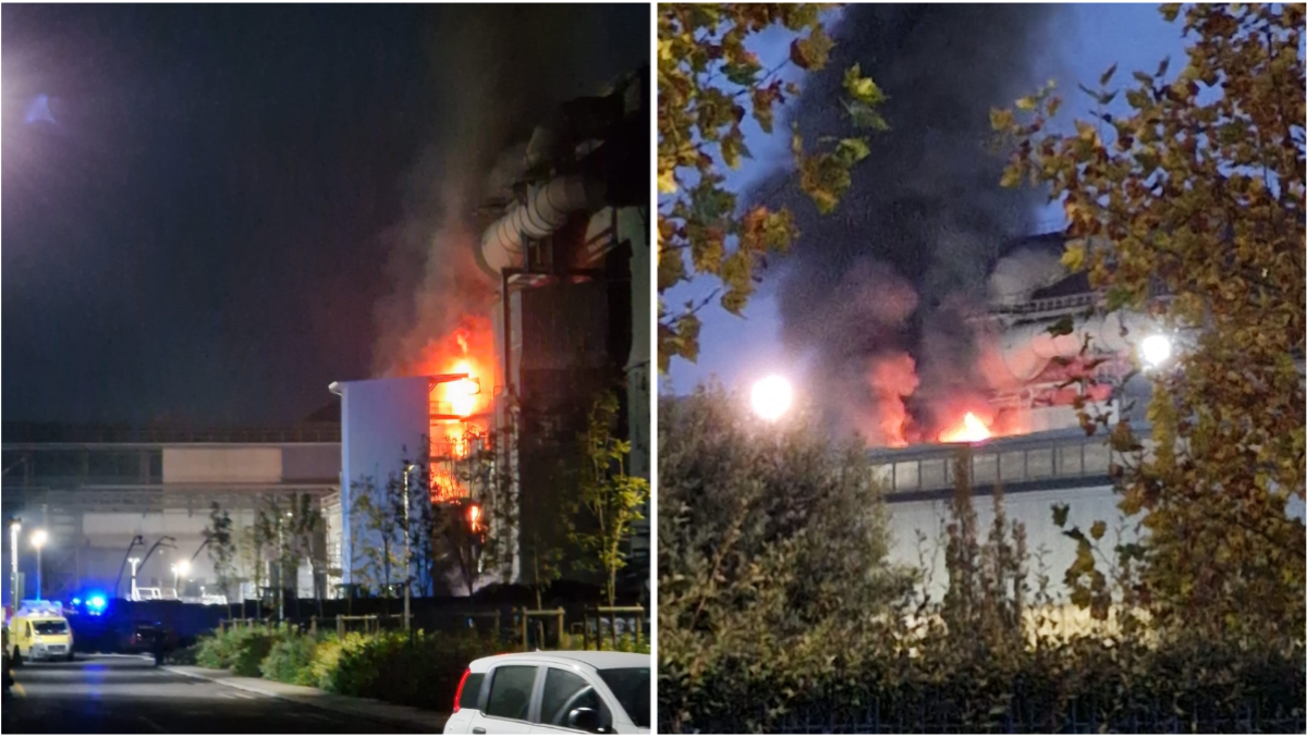 Incendio alla Pittini di Osoppo: trasformatore elettrico avvolto dalle fiamme - 