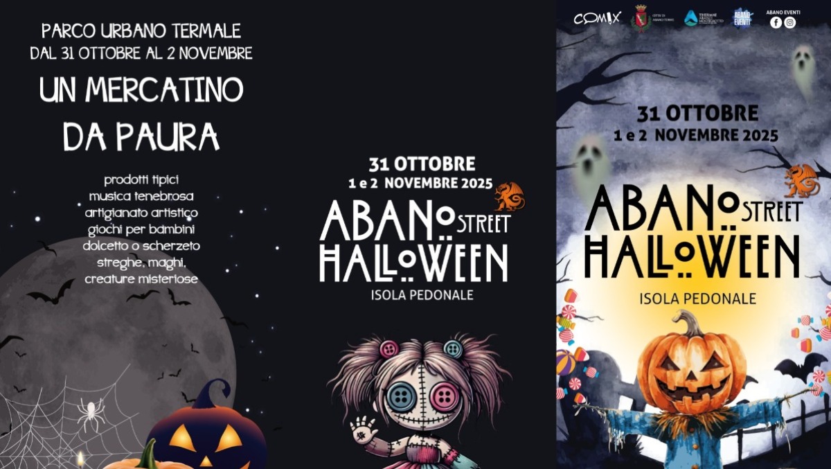 Abano Terme si trasforma nel “Villaggio di Halloween”: tre giorni di magia, spettacoli e mistero nel cuore della città termale - 