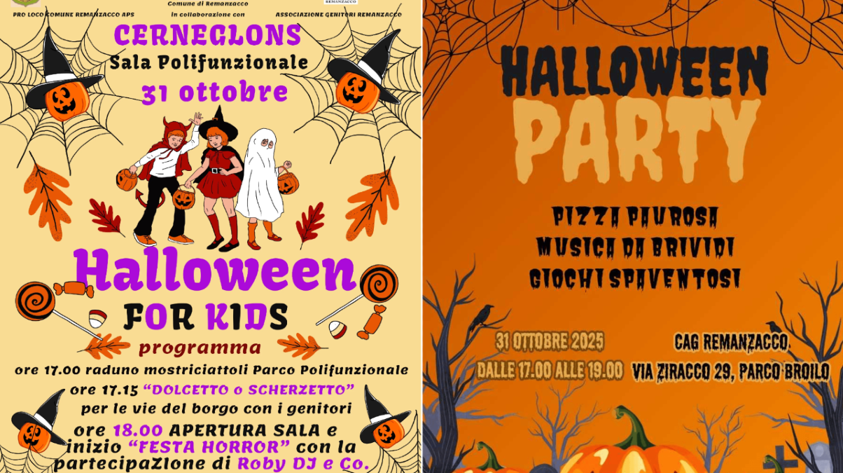Remanzacco, doppio evento da brividi per Halloween: tra Cerneglons e il Parco Broilo Perosa -