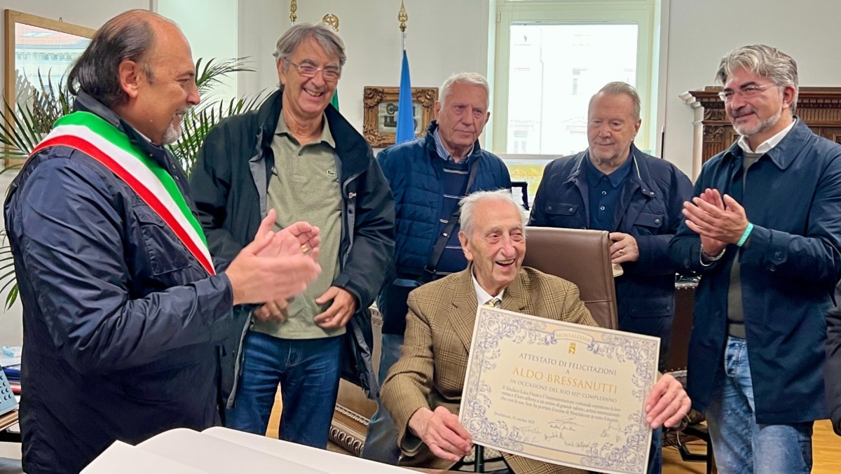 I 102 anni di Aldo Bressanutti: Monfalcone onora il suo grande maestro -