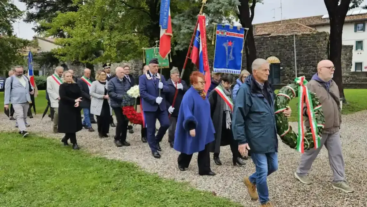 Un corteo per le vie di Cividale per rendere onore ai caduti della Resistenza -