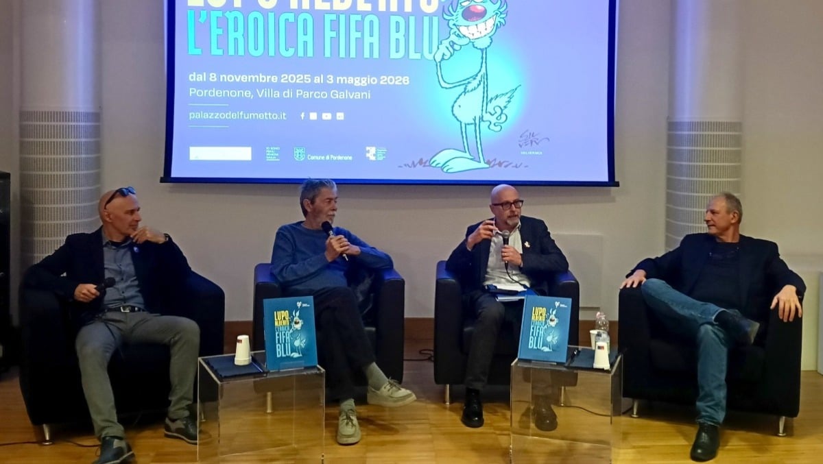 A Pordenone apre “L’Eroica Fifa Blu”, la mostra dedicata a Lupo Alberto di Silver - 