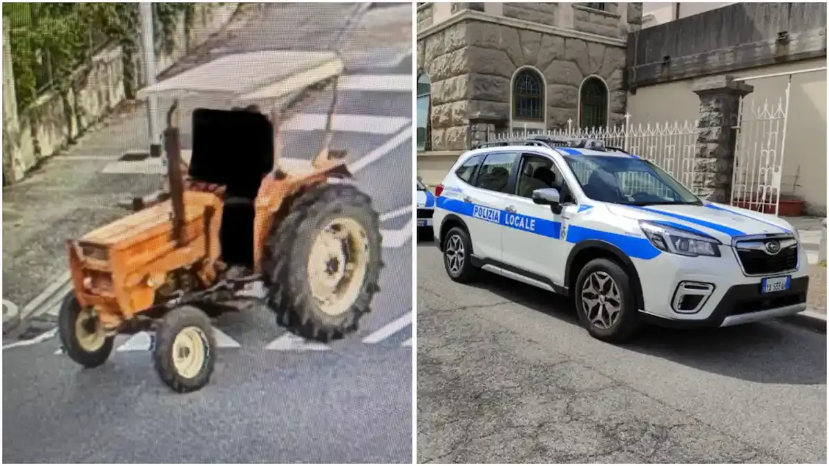 Un trattore parcheggiato in pieno centro a Udine: il sospetto degli agenti, poi la scoperta - 