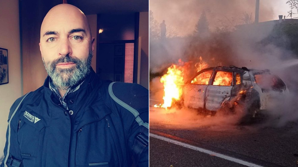 Scontro tra moto e due auto: muore Giovanni Manucci, le fiamme divorano tutto - 