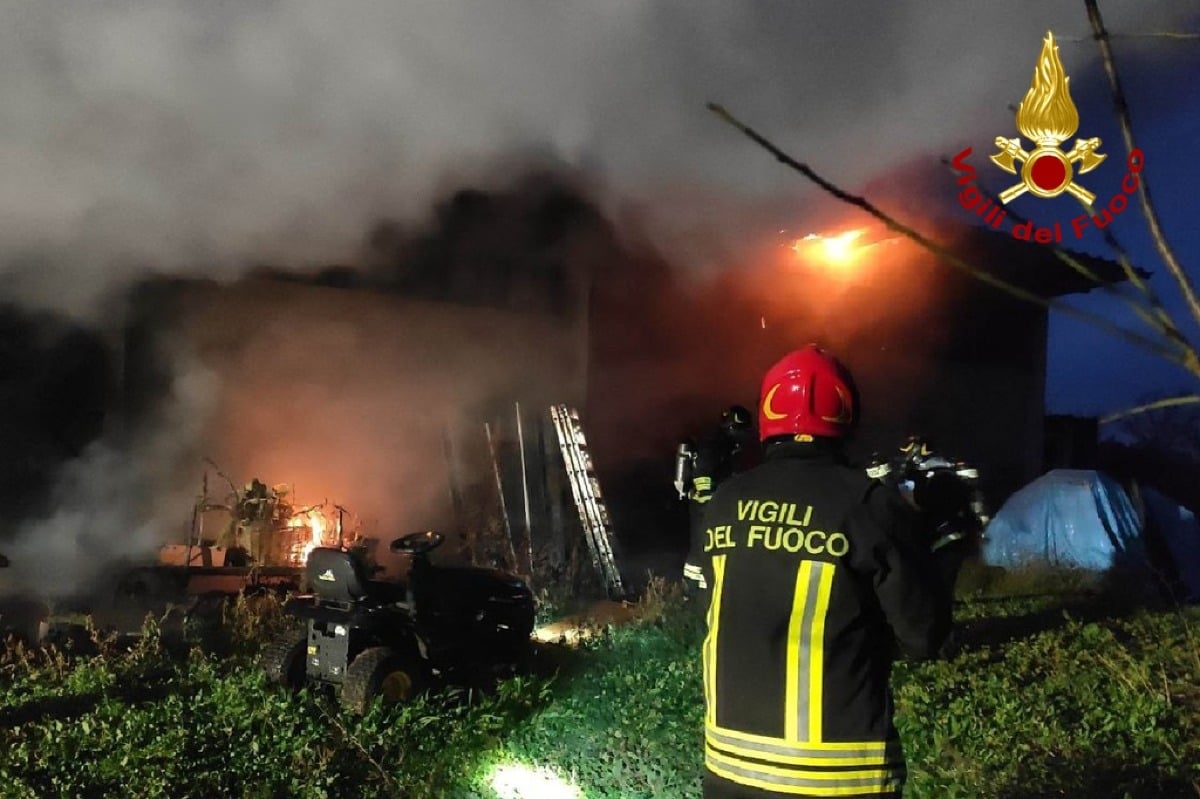 Incendio all'alba in un capannone adibito a ricovero per animali: conigli in salvo per miracolo - 