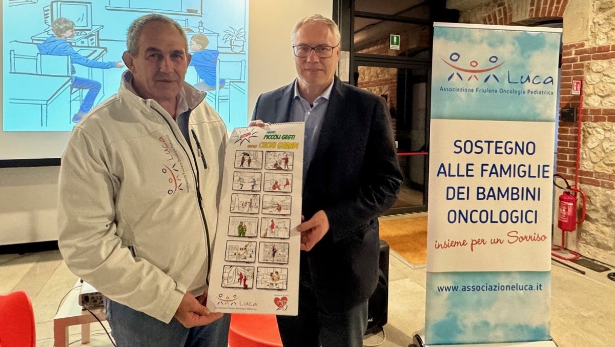 Udine celebra la solidarietà con il calendario 2026 dell'Associaz. Oncologica pediatrica Luca Odv - 