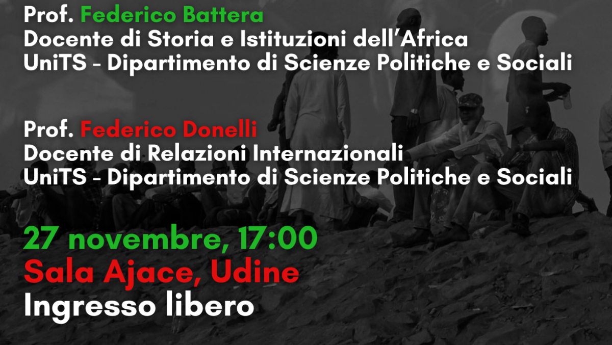Udine ospita la conferenza “Sudan: nuovi sviluppi” tra crisi umanitaria e prospettive internazionali - 