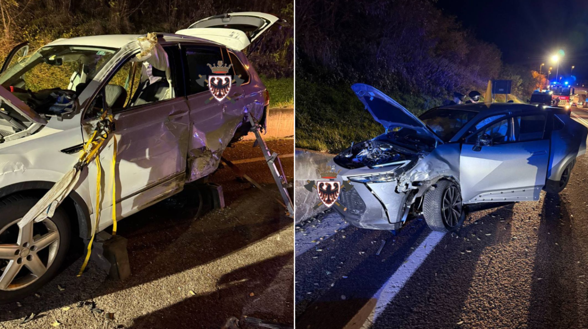 Tremendo scontro tra due auto nella notte: due feriti, uno è grave - 