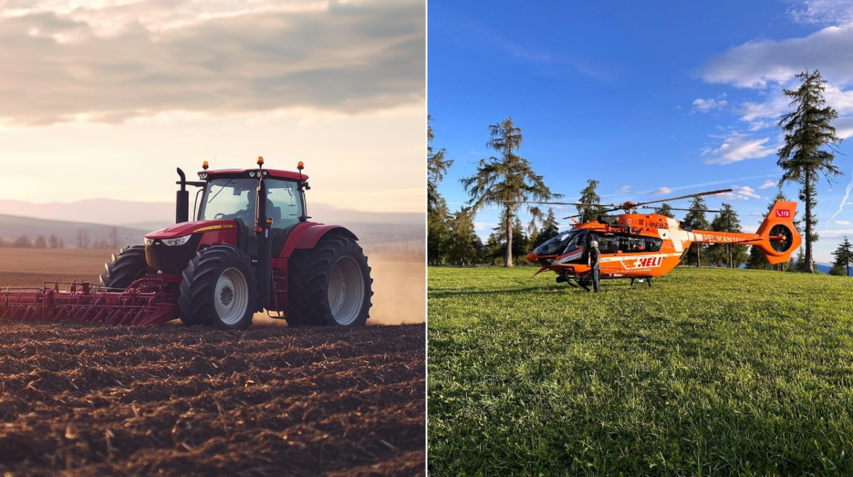 Agricoltore rimane incastrato nella macchina per tagliare il fieno: è gravissimo - 