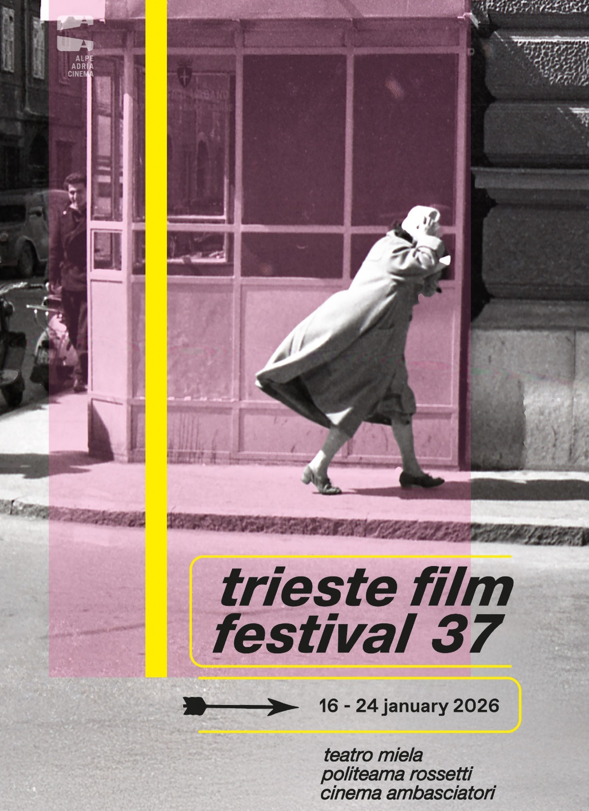 Trieste Film Festival 2025, la bora e gli scatti di Ugo Borsatti nel manifesto ufficiale - 