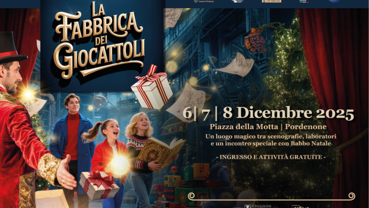 Pordenone, Piazza della Motta diventa "La Fabbrica dei Giocattoli”: un villaggio magico coperto e riscaldato - 