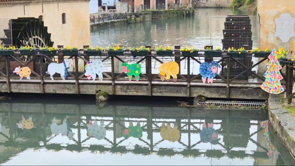 Portogruaro celebra il Natale con il Presepe di Sagome: un mosaico d’arte collettiva ai Mulini di Sant'Andrea - 