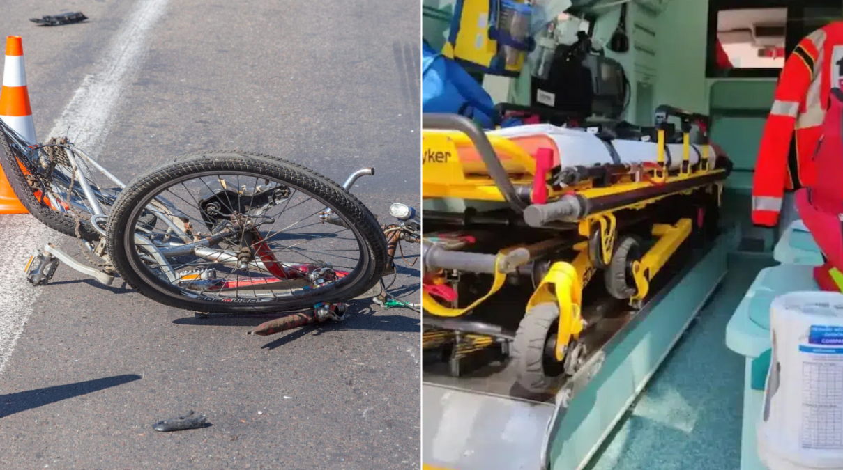 Cade con la bici in uno scavo con cemento fresco: ferito 87enne - 