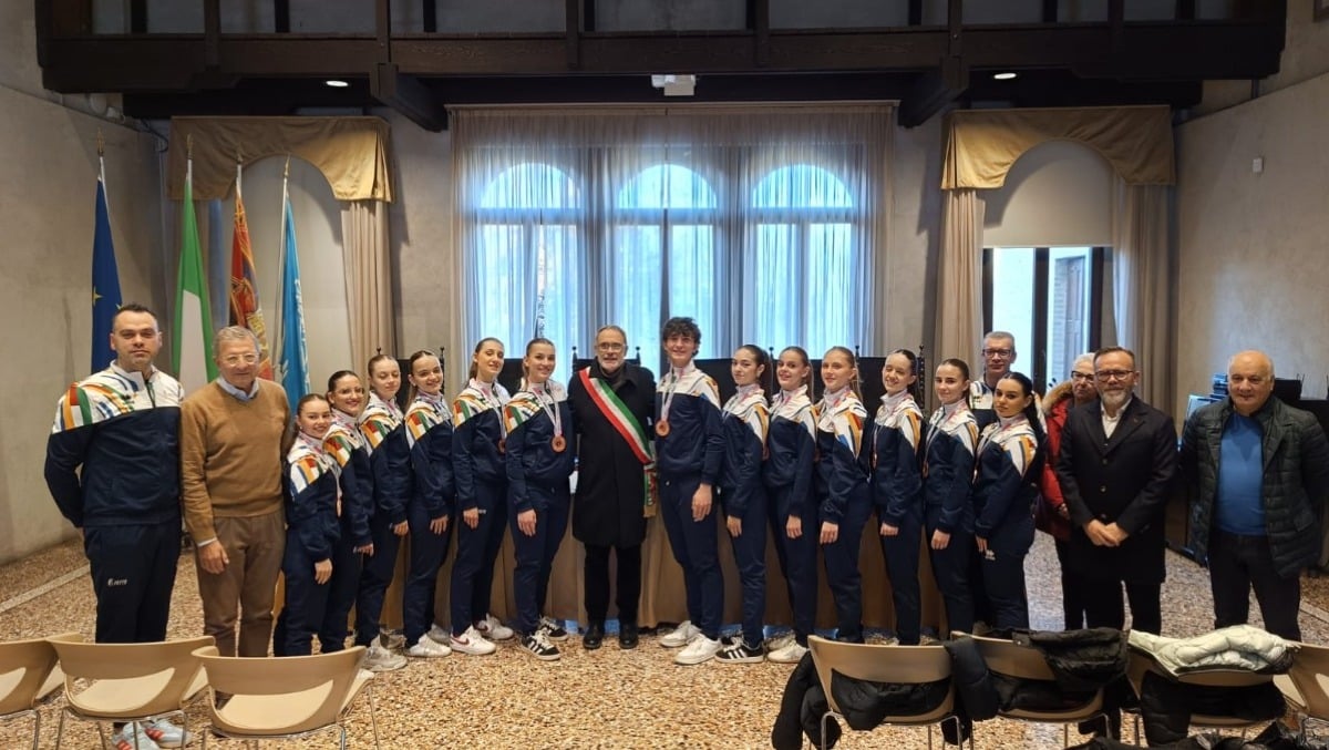 Festa in municipio per la storica medaglia mondiale del Pattinaggio Artistico Portogruaro - 