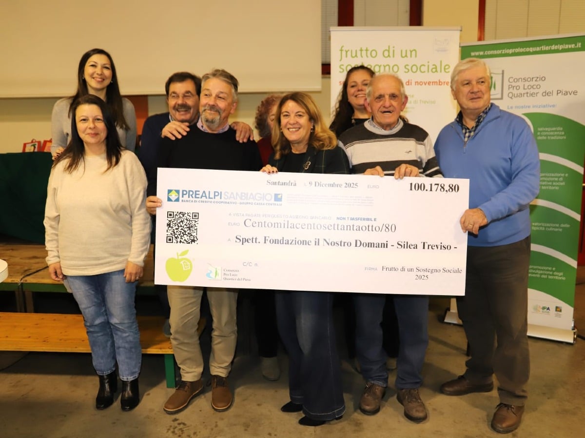 Raccolti oltre 100mila euro per l’edizione 2025 di “Frutto di un sostegno sociale” - 